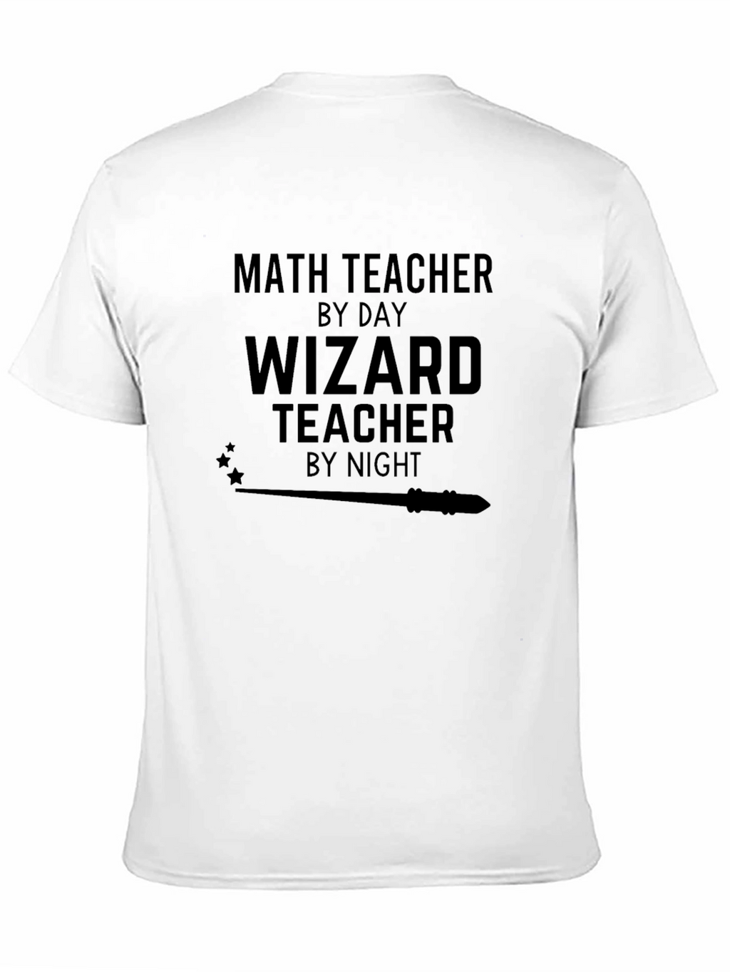 Math Teacher Wizard Teacher Funny Novelty Graphic T-Shirt