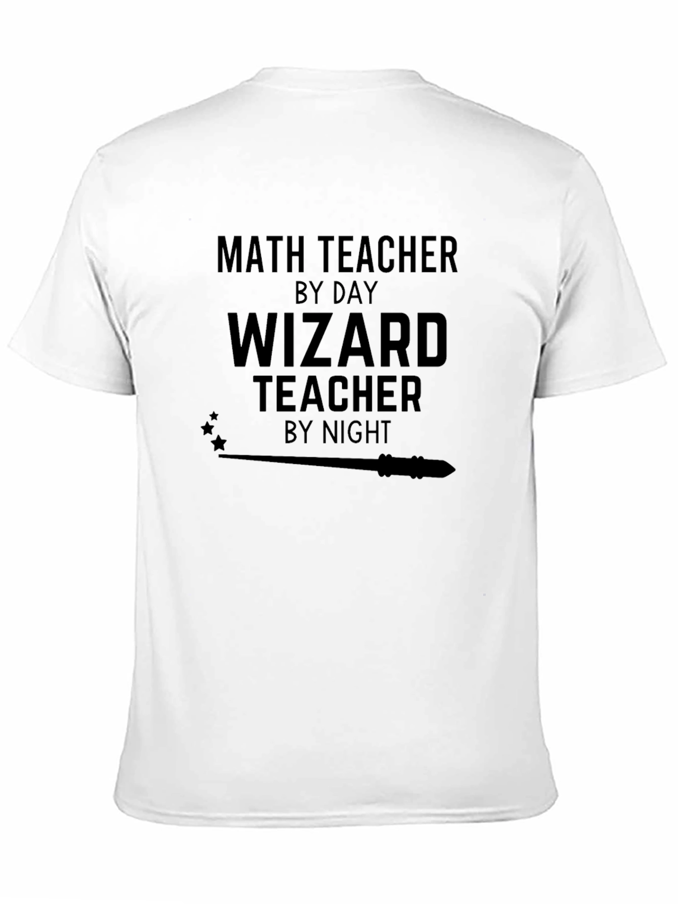 Math Teacher Wizard Teacher Funny Novelty Graphic T-Shirt