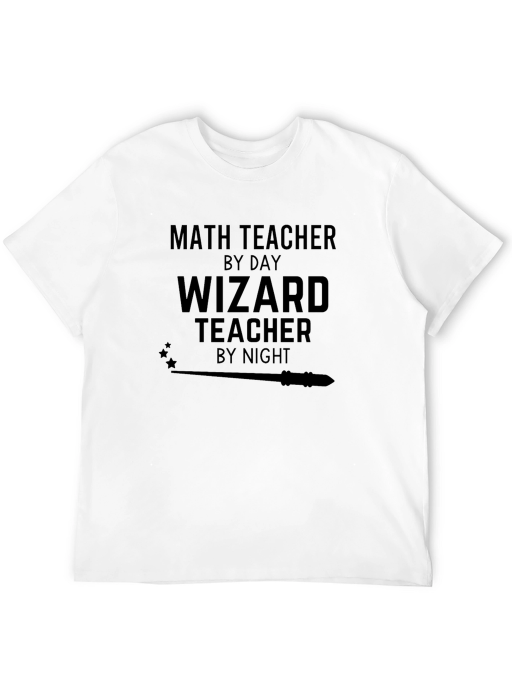 Math Teacher Wizard Teacher Funny Novelty Graphic T-Shirt
