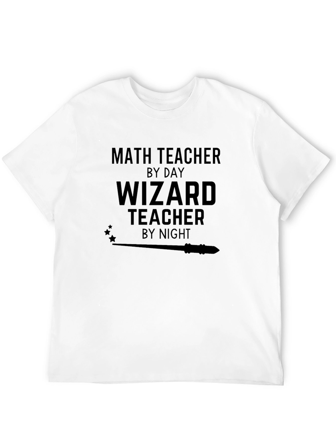 Math Teacher Wizard Teacher Funny Novelty Graphic T-Shirt