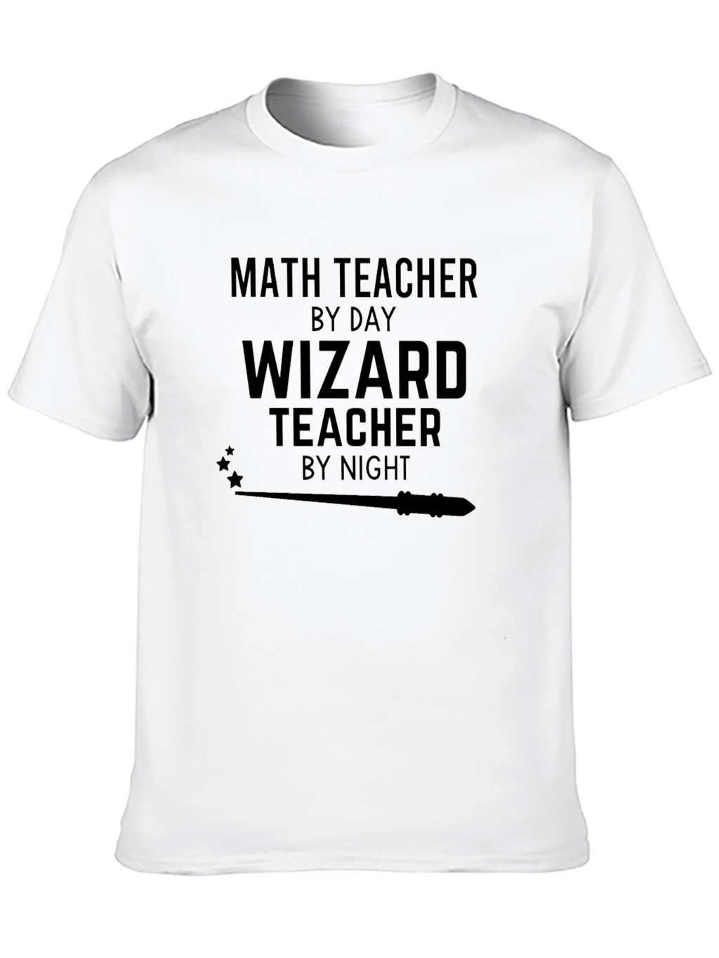 Math Teacher Wizard Teacher Funny Novelty Graphic T-Shirt