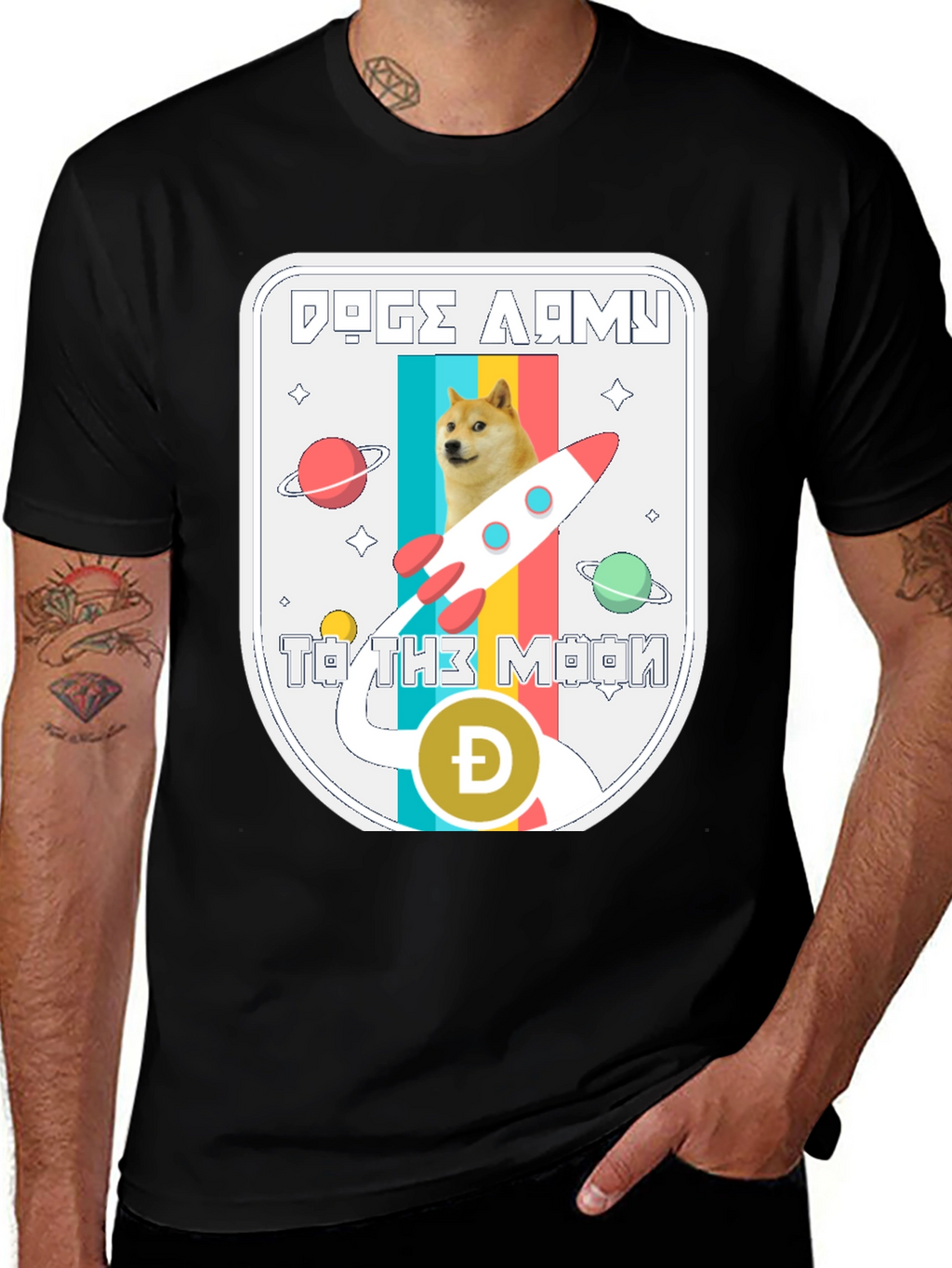 Doge Army To The Moon T-Shirt