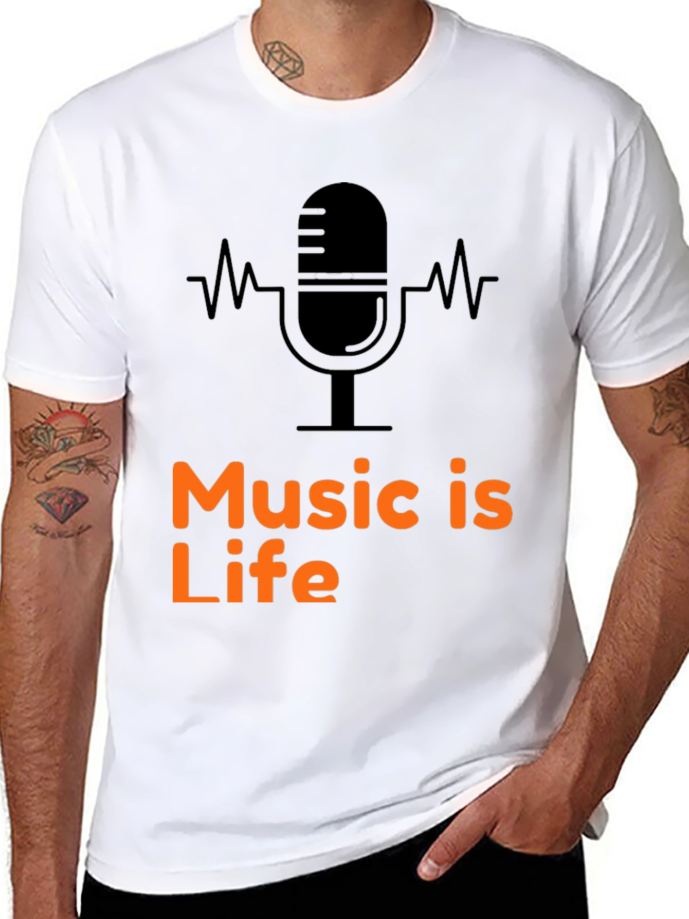 Music Is Life T-Shirt - Cool Graphic Tee