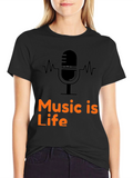 Music Is Life T-Shirt - Cool Graphic Tee