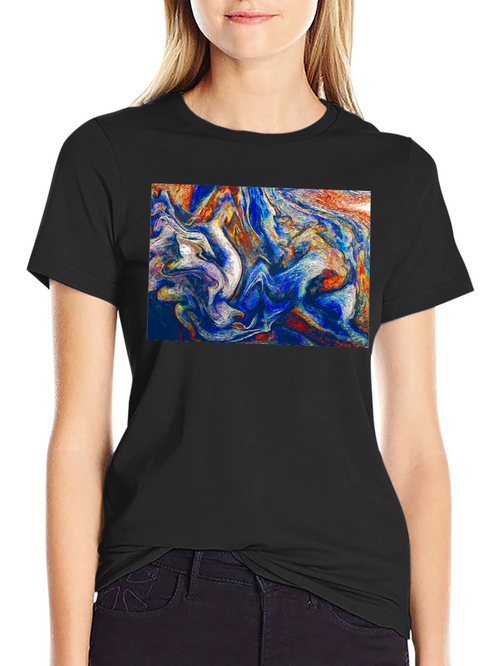 Abstract Art Black T-Shirt
