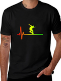 Skateboarding Heartbeat T-Shirt - Cool Graphic Tee
