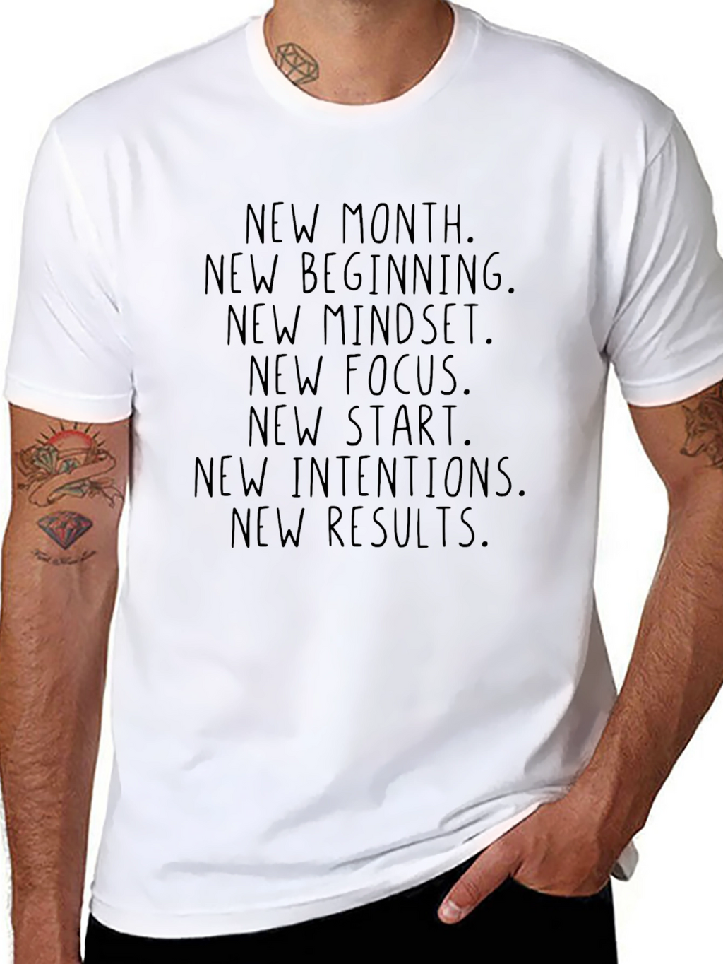 New Month Motivational Graphic Tee Shirt