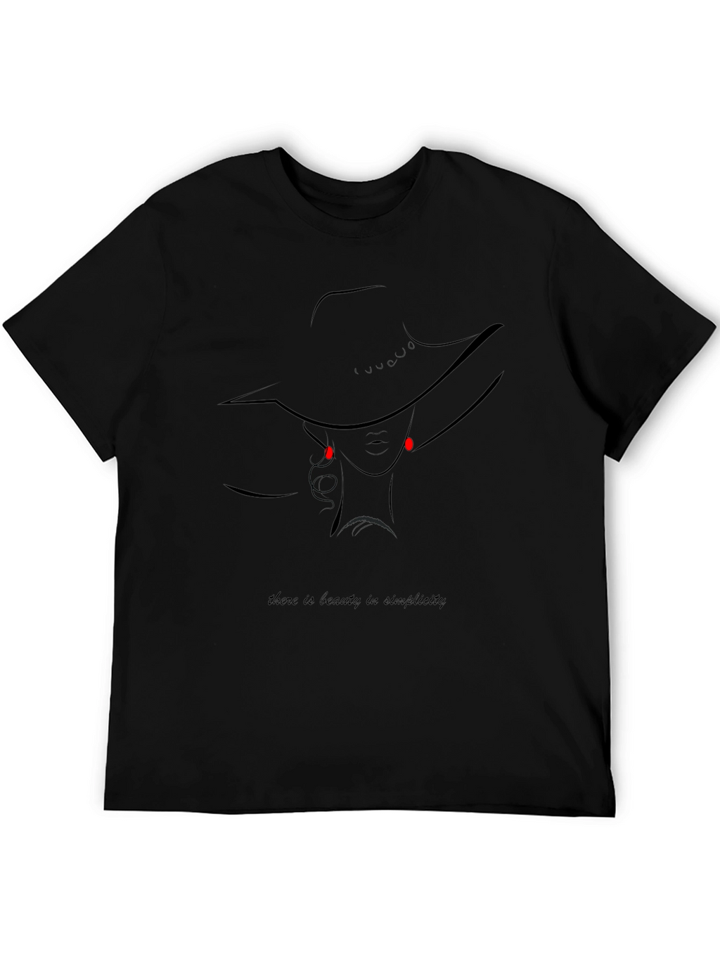 Beauty in Simplicity Graphic Tee - Black