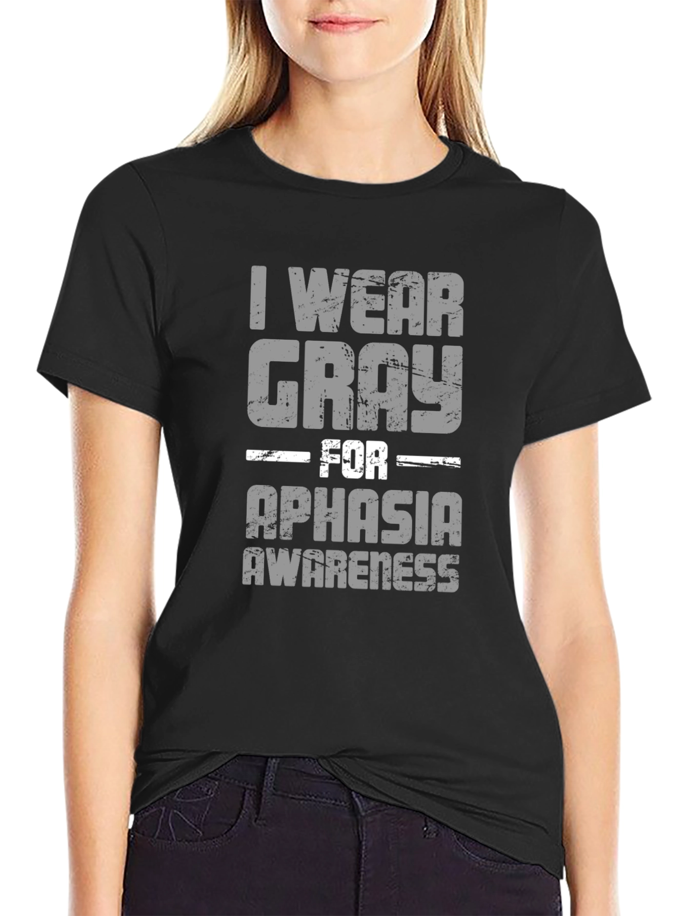 Gray For Aphasia Awareness Graphic T-Shirt