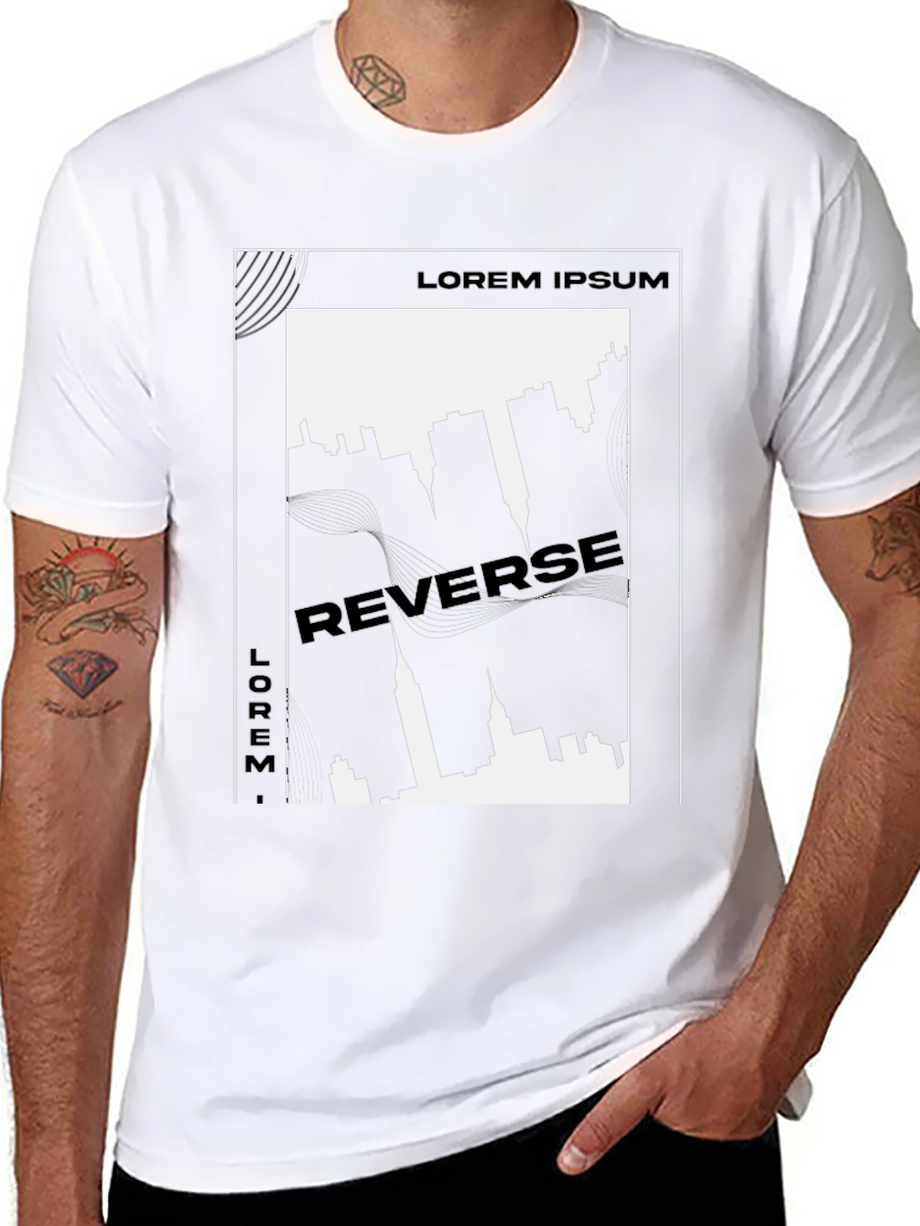 Urban Reverse Print Graphic Tee