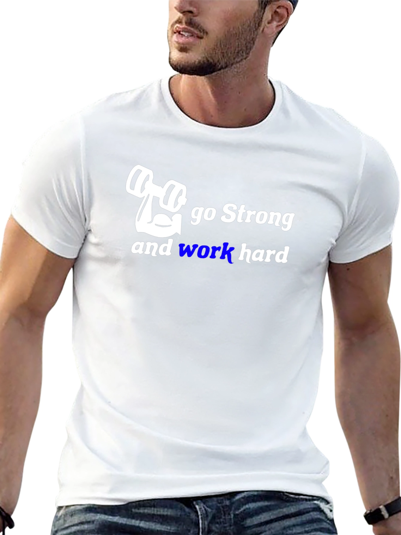 Go Strong Gym T-Shirt - Work Hard