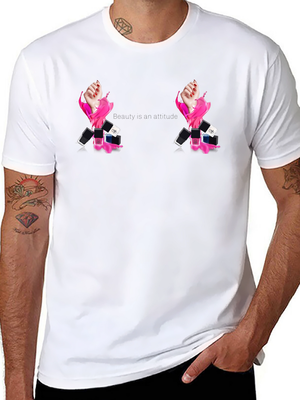 Beauty Attitude Black Graphic Tee