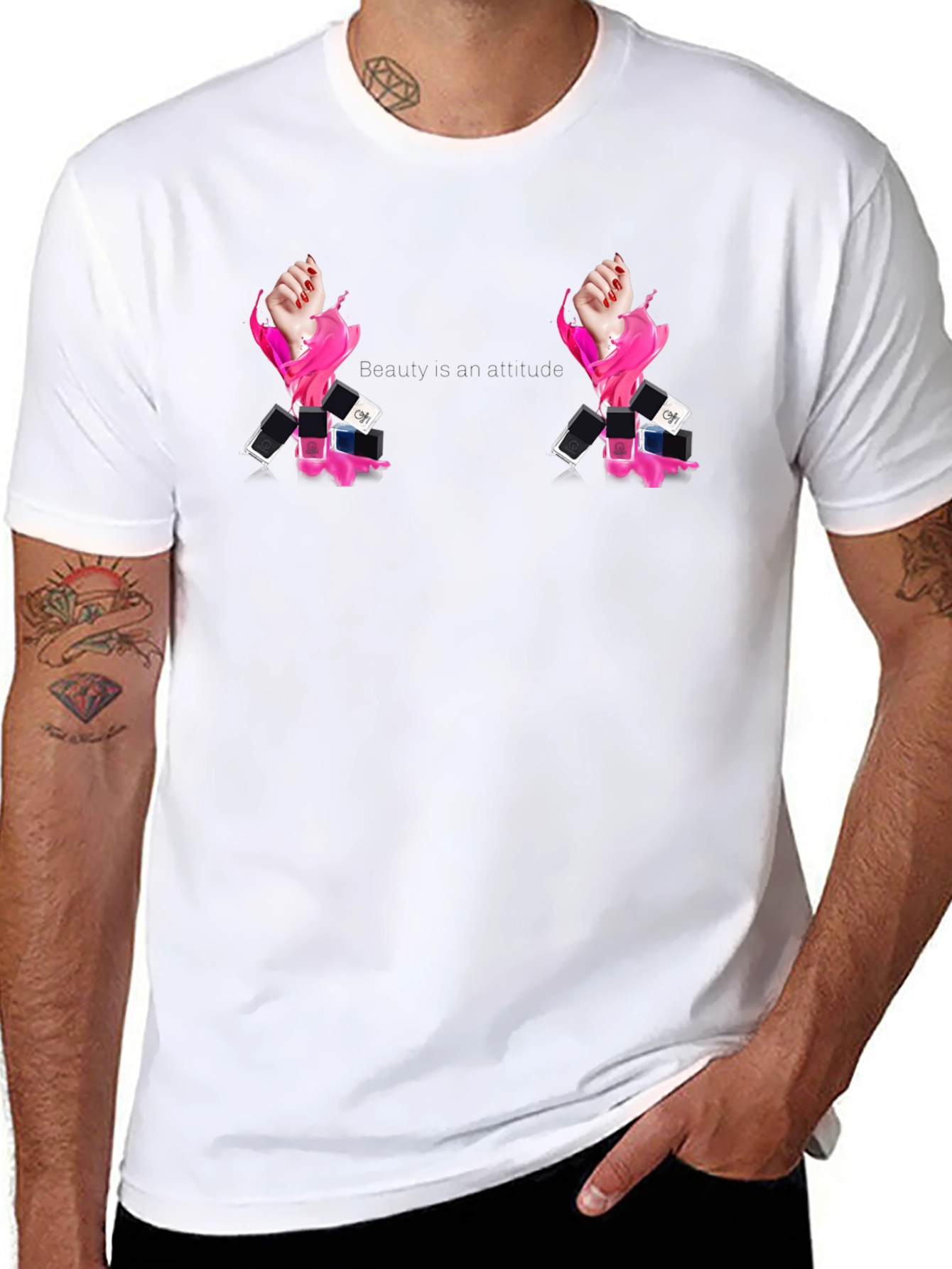 Beauty Attitude Black Graphic Tee