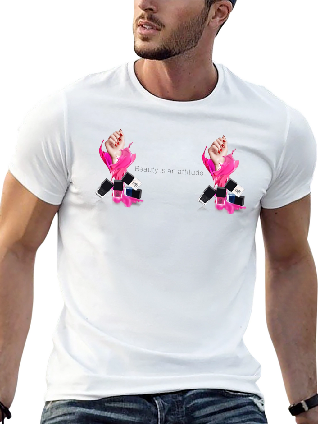 Beauty Attitude Black Graphic Tee