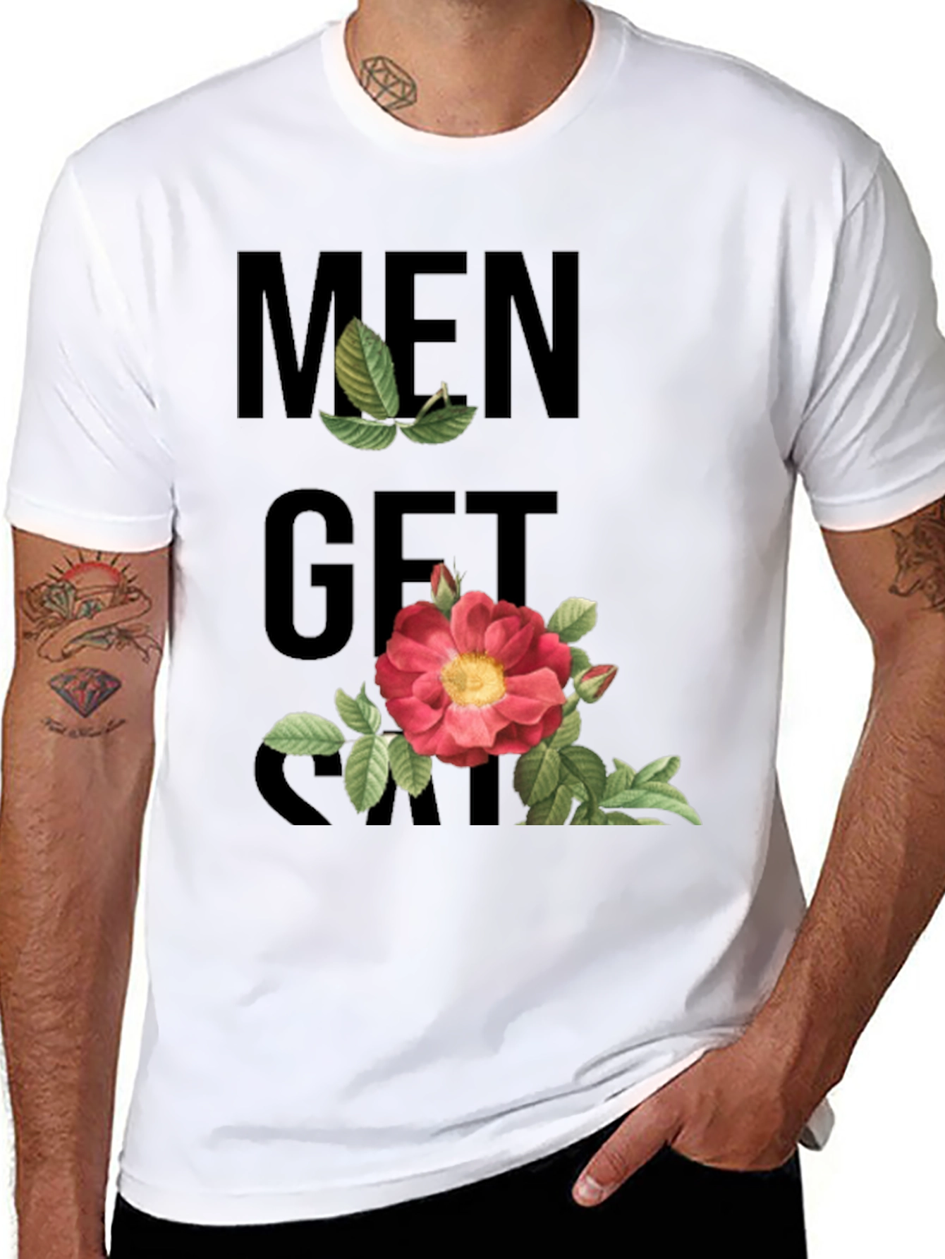 Men Get Gayer T-Shirt - Floral Graphic Tee
