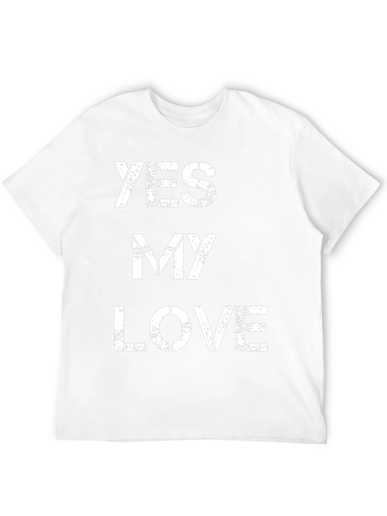 Yes My Love Graphic Tee - Black Cotton T-Shirt