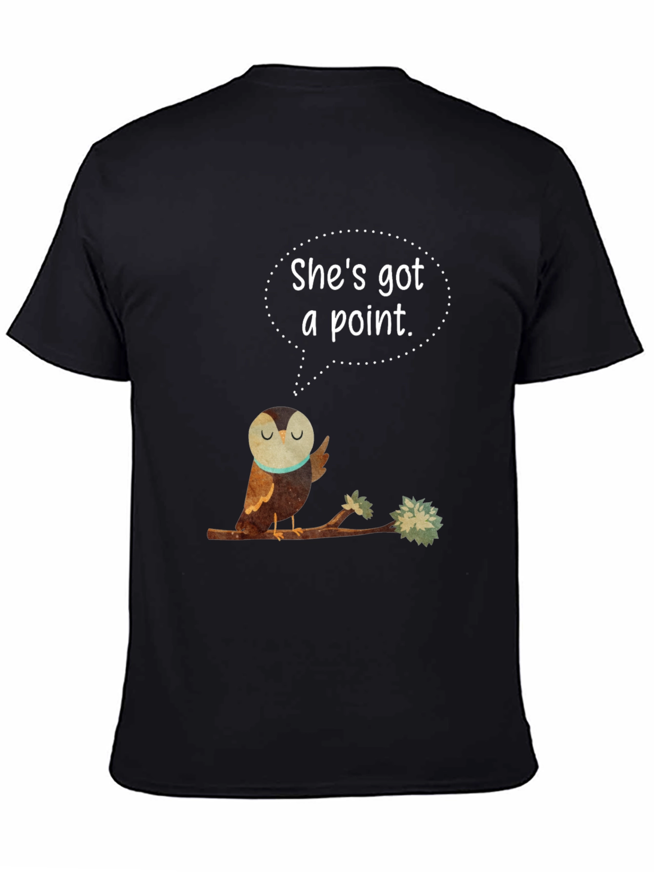 Wise Owl T-Shirt - Shes Got a Point Graphic Tee