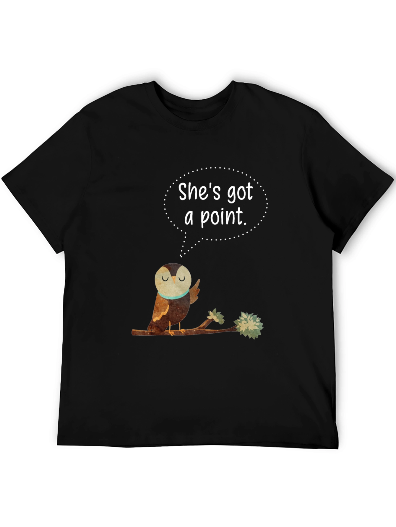 Wise Owl T-Shirt - Shes Got a Point Graphic Tee