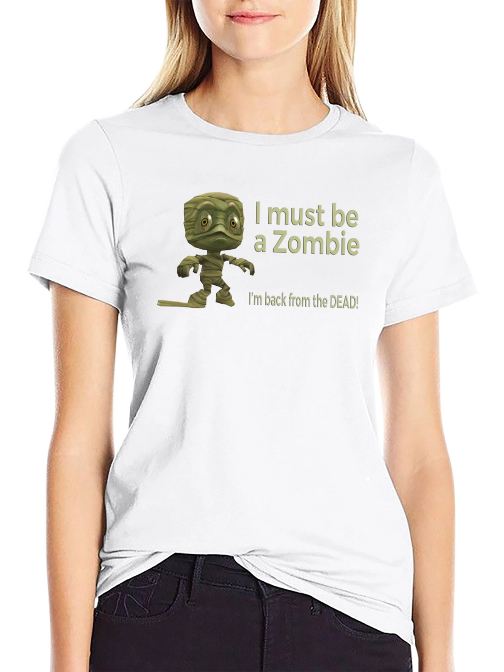 Zombie Mummy T-Shirt - I Must Be A Zombie