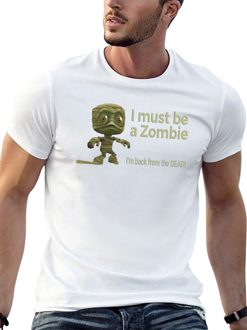 Zombie Mummy T-Shirt - I Must Be A Zombie