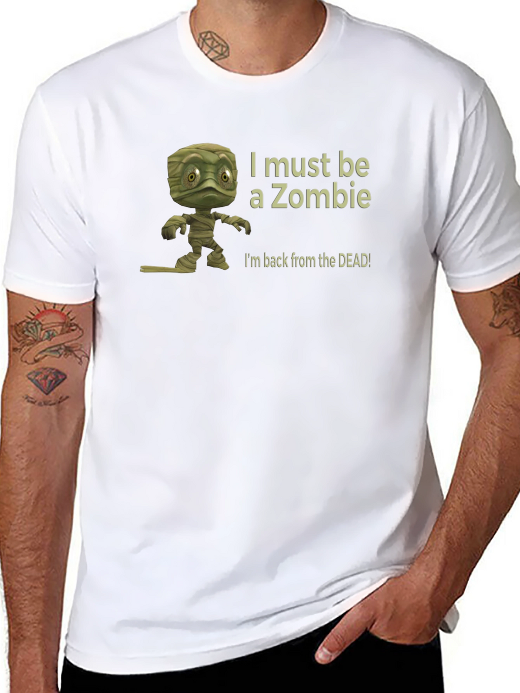 Zombie Mummy T-Shirt - I Must Be A Zombie