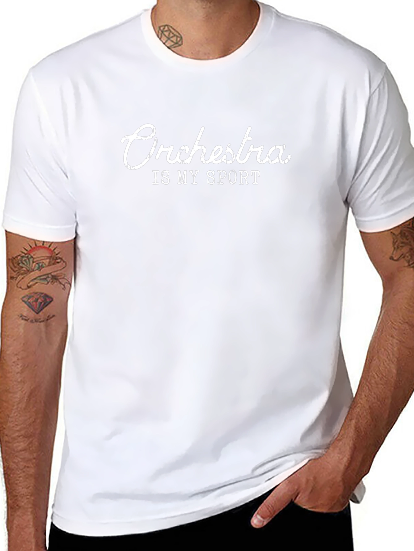 Orchestra Is My Sport Black Graphic Tee