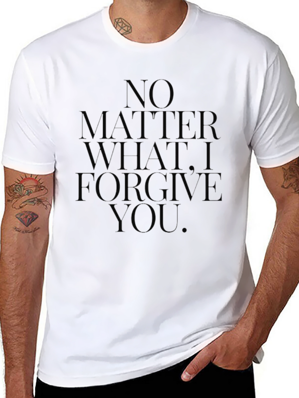 Forgive You Graphic Tee - Mens Black T-Shirt