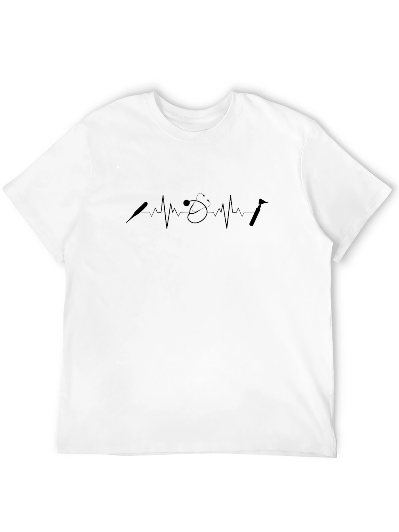Dentist Heartbeat T-Shirt - Black Dental Tee
