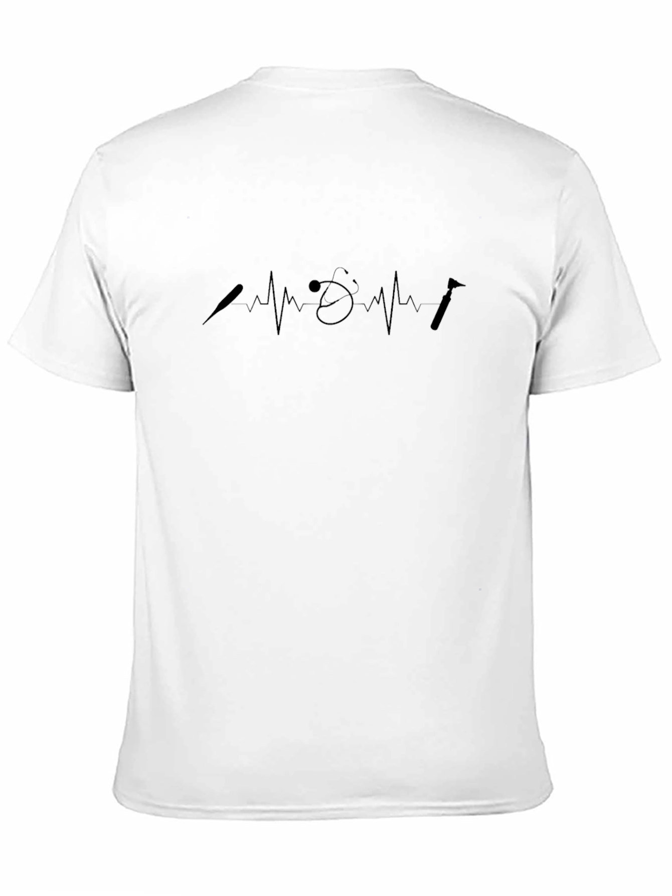 Dentist Heartbeat T-Shirt - Black Dental Tee