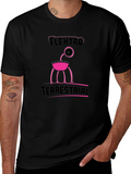 Flextra Terrestrial Graphic Tee - Black Cotton T-Shirt