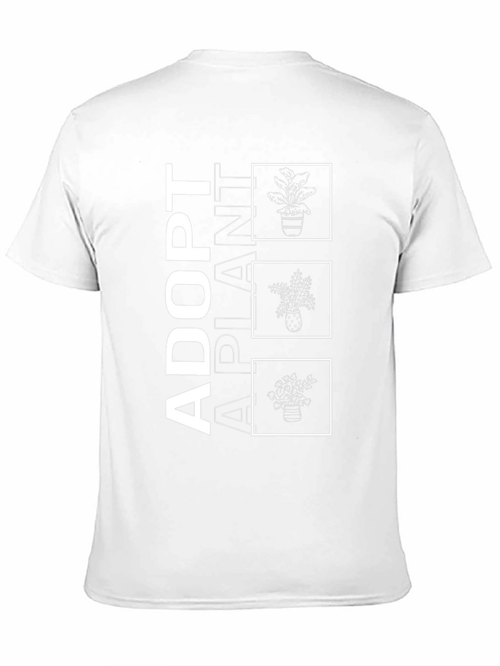 Adopt A Plant Graphic Tee - Black Cotton