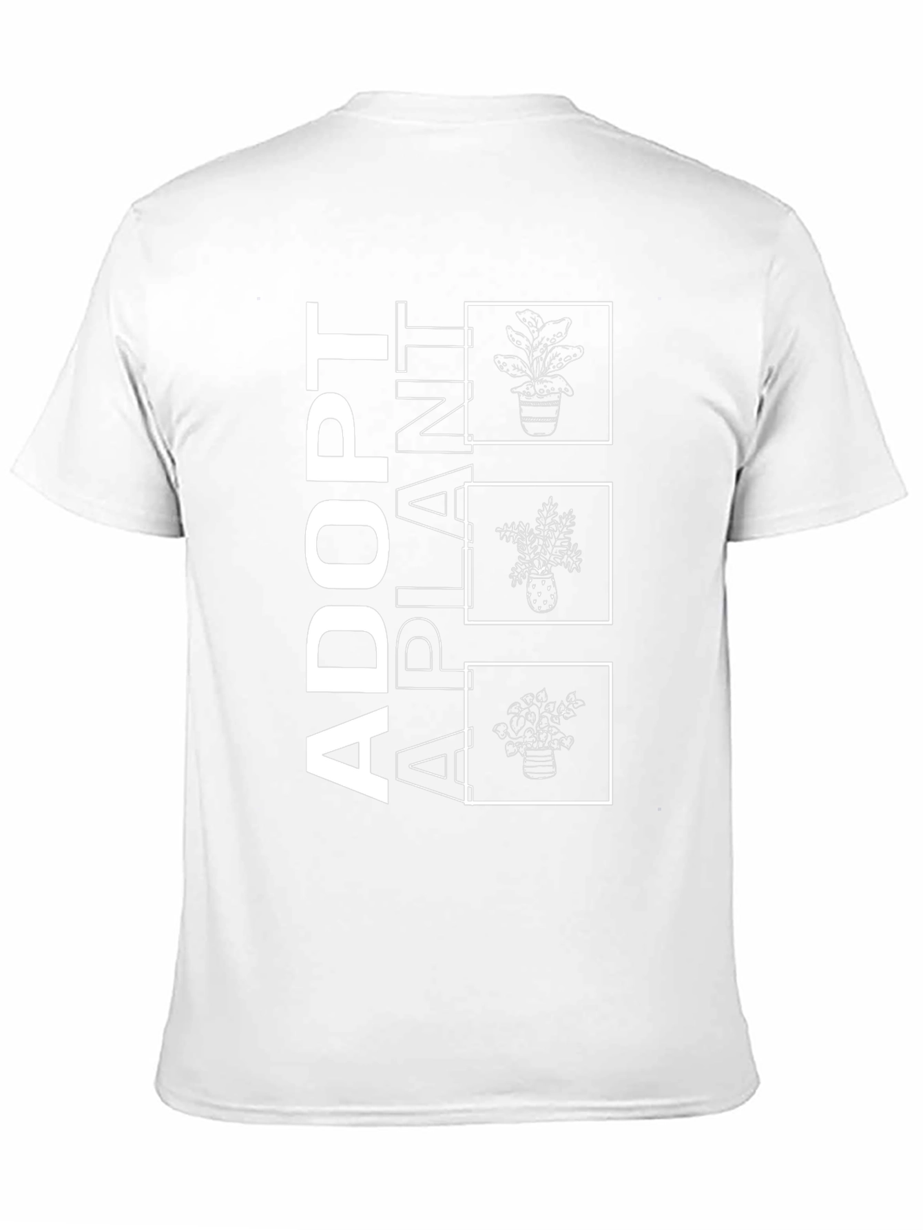 Adopt A Plant Graphic Tee - Black Cotton