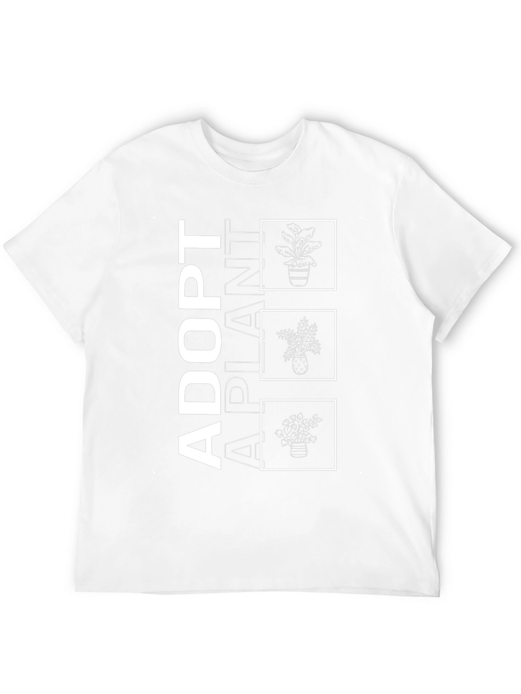 Adopt A Plant Graphic Tee - Black Cotton