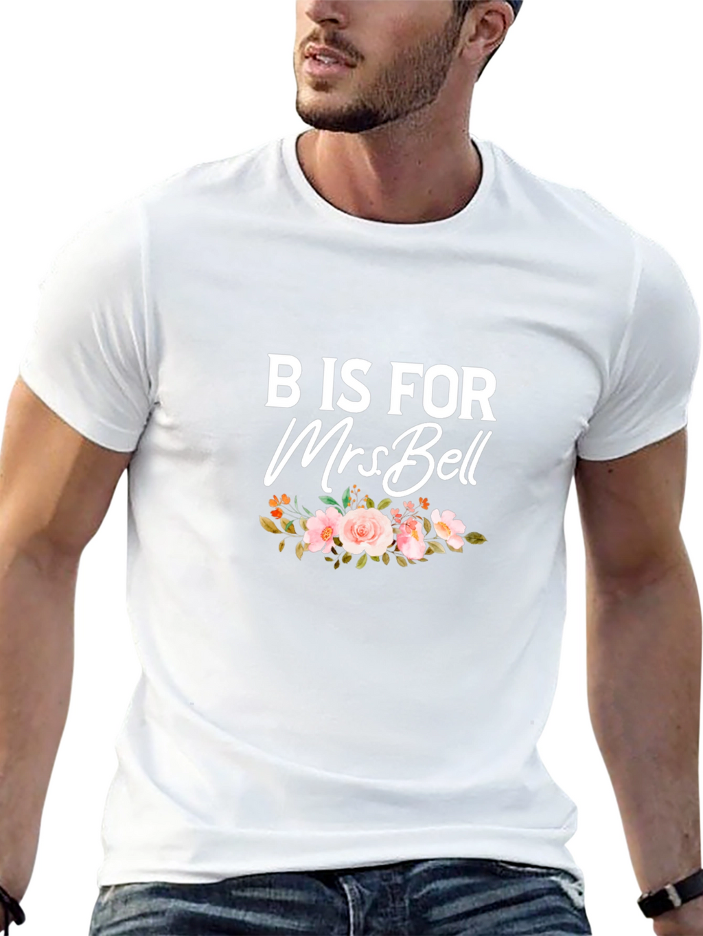 B is for Mrs Bell Floral T-Shirt
