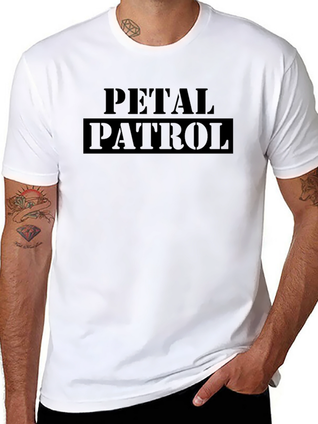 Petal Patrol Black Graphic T-Shirt