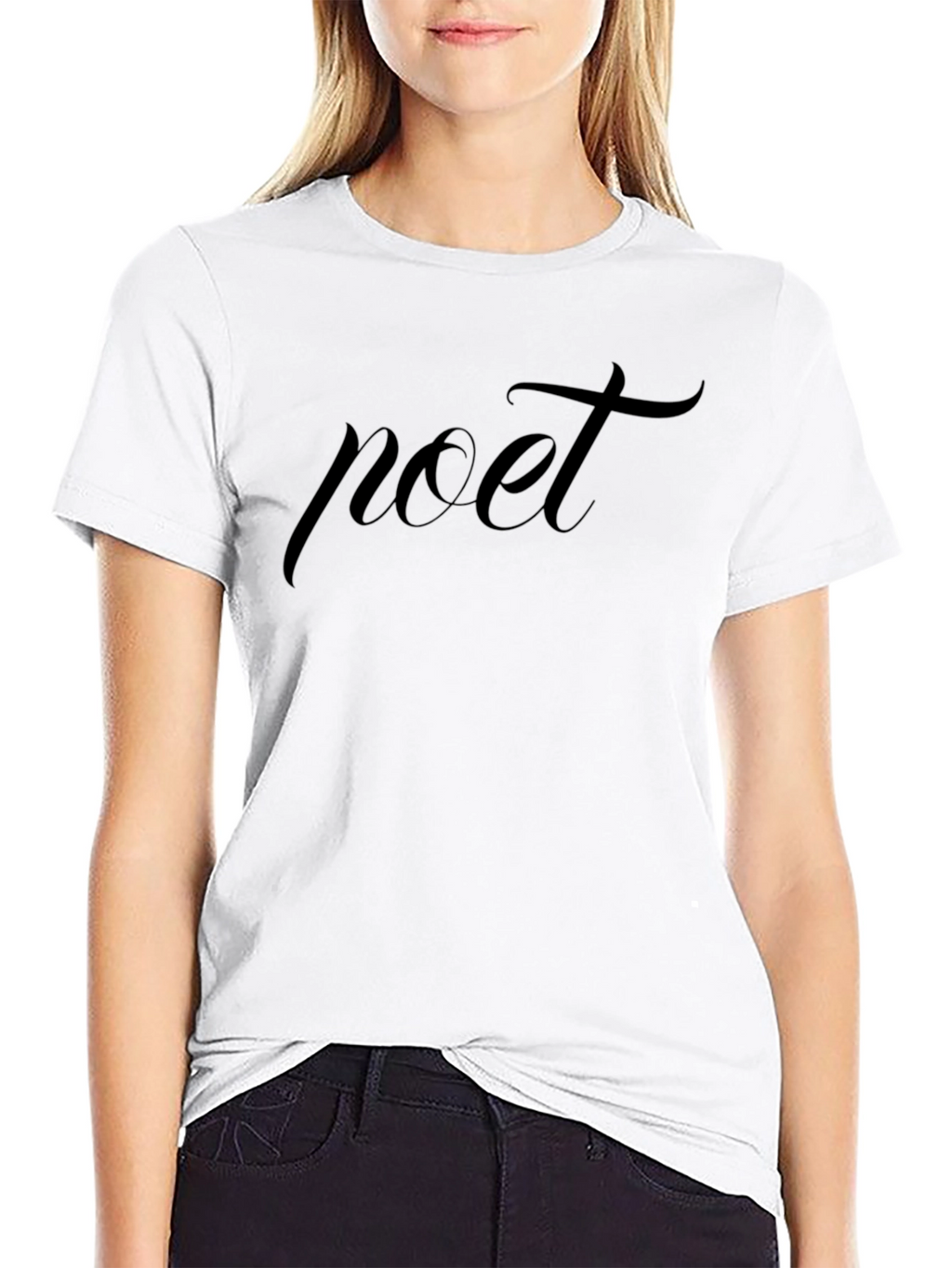 Black Poet Graphic Tee - Classic Style