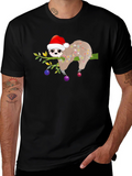 Christmas Sloth T-Shirt - Holiday Party Ready