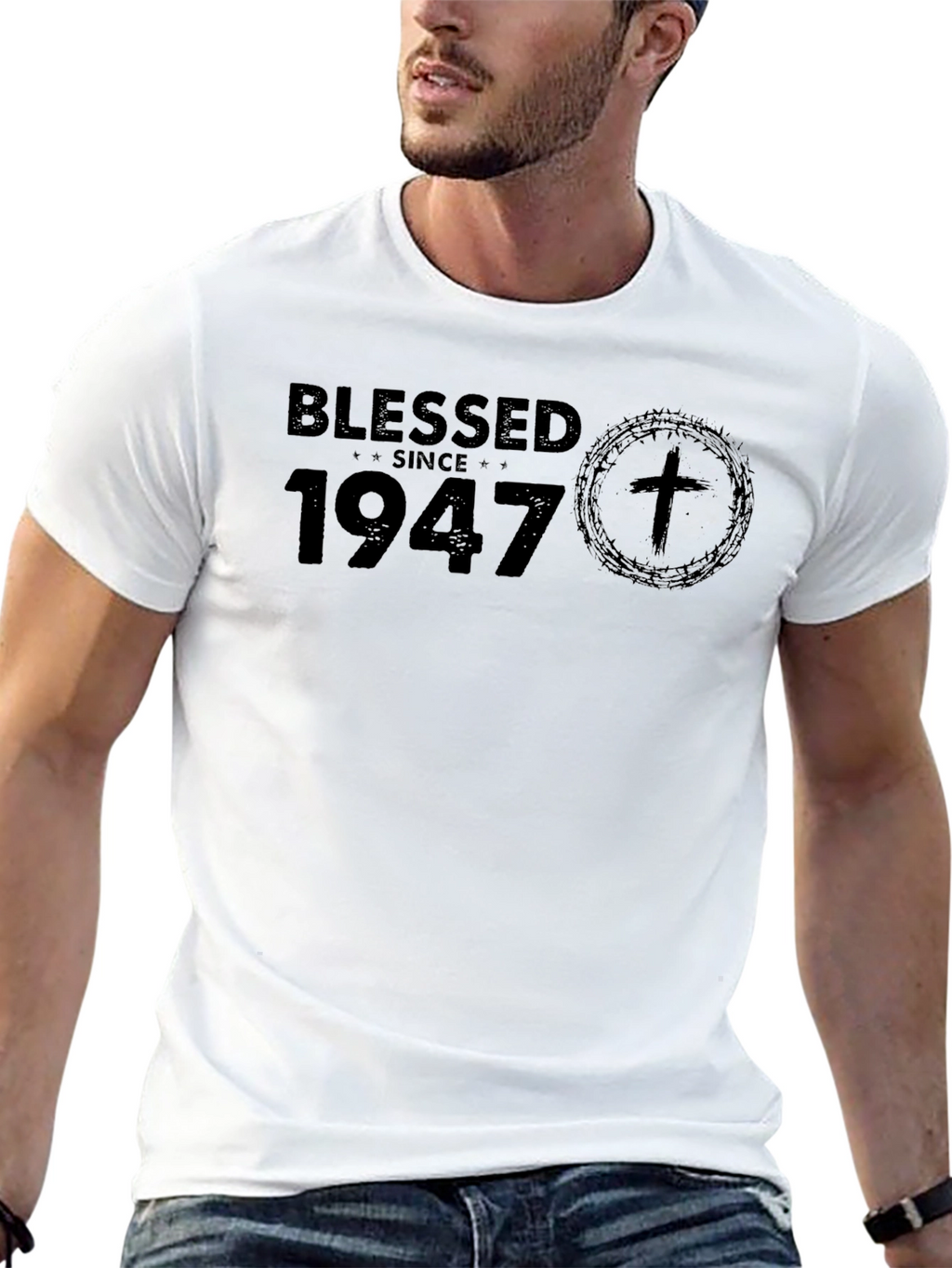 Blessed Since 1947 Graphic Tee