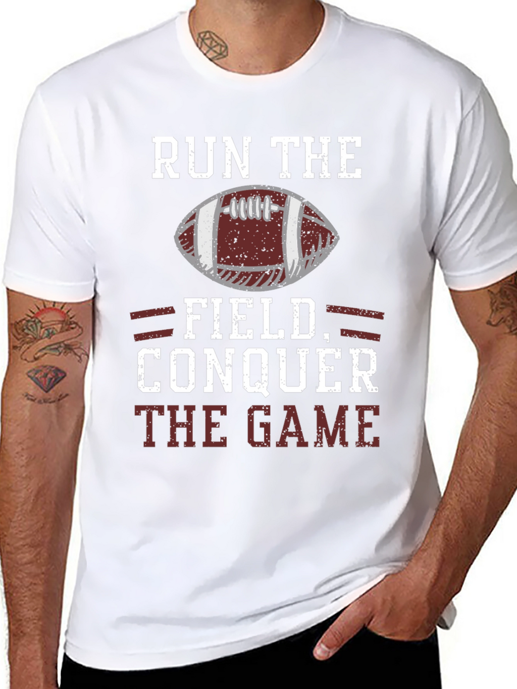 Run the Field Football T-Shirt