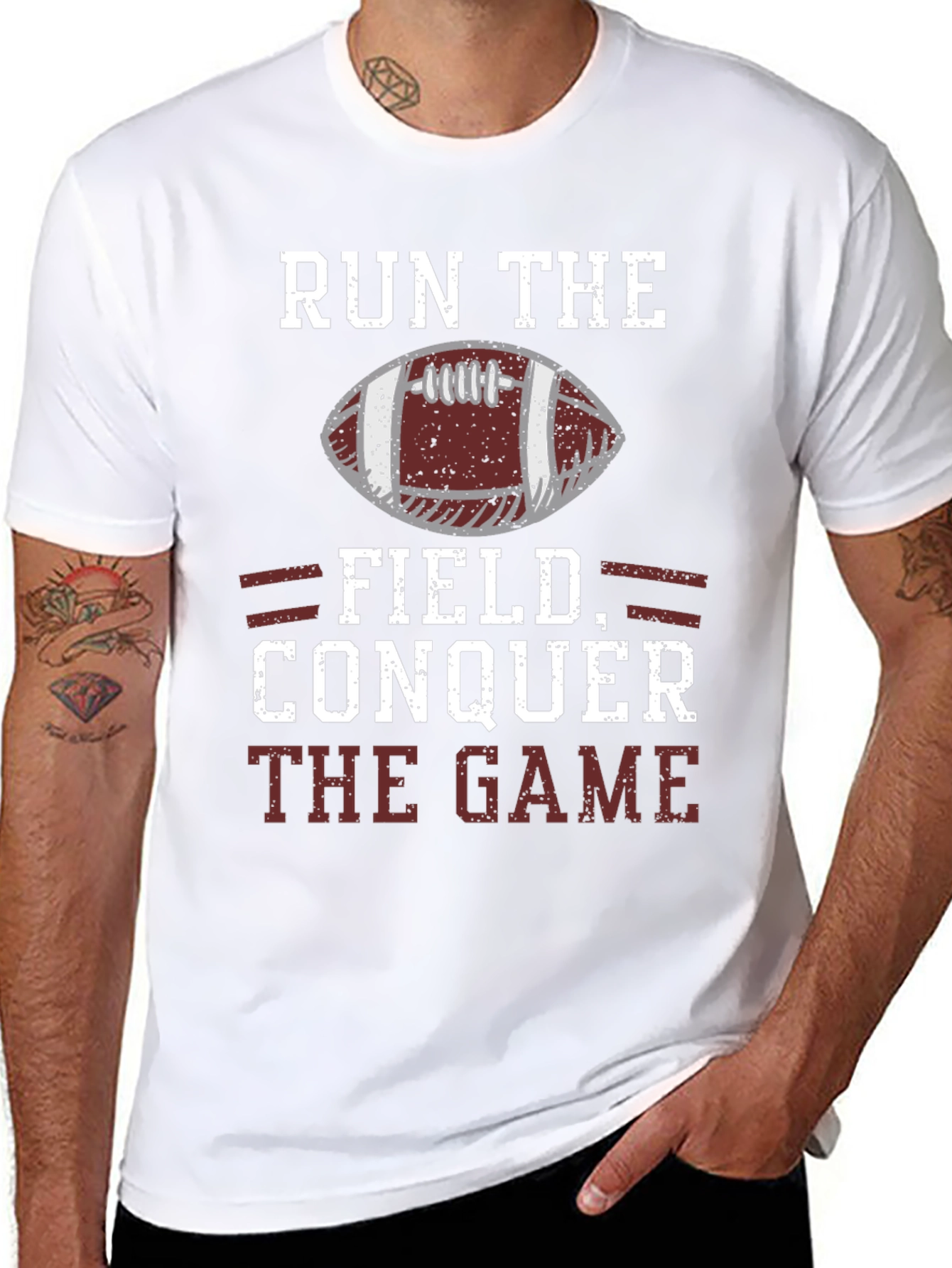Run the Field Football T-Shirt