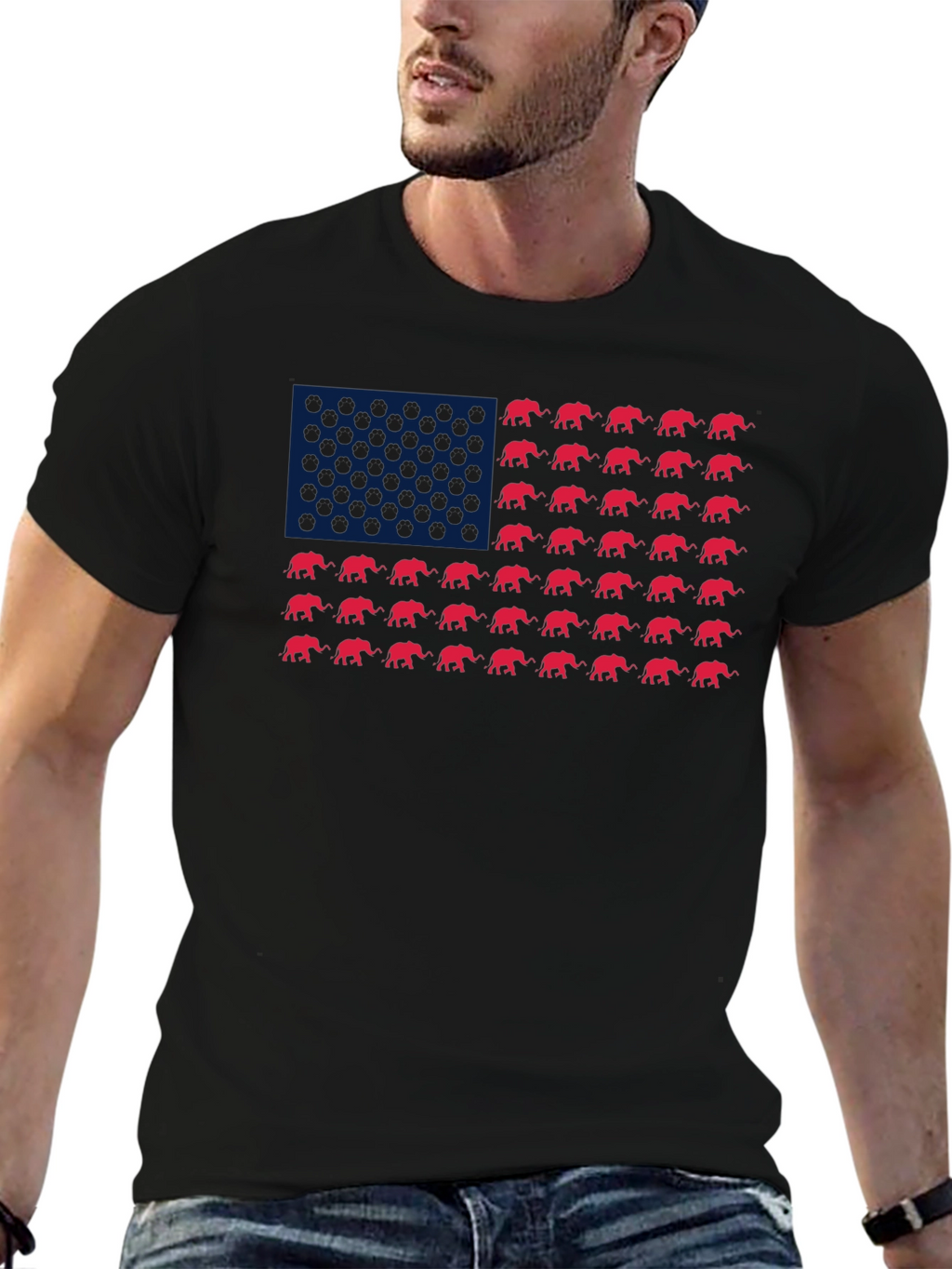 Republican Elephant Flag T-Shirt