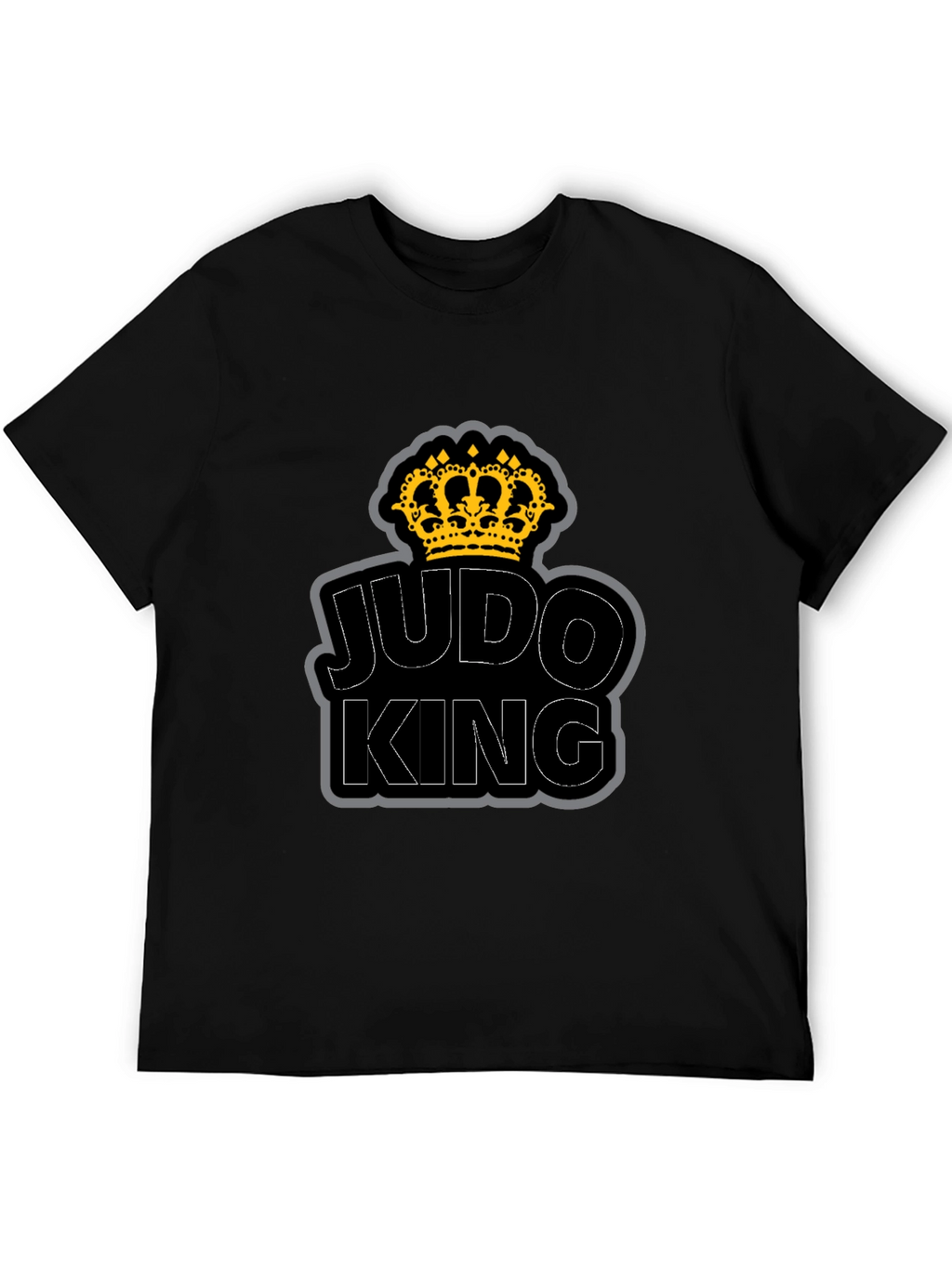 Judo King T-Shirt - Crown Graphic - Black
