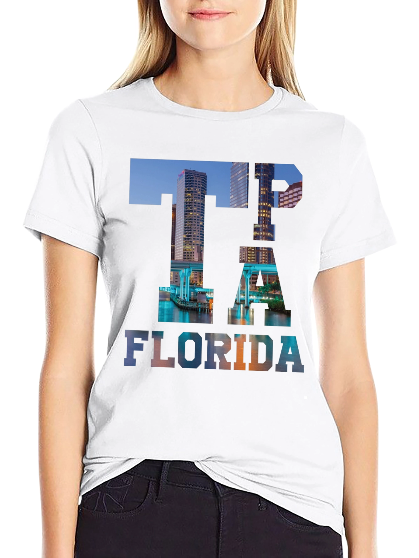 Tampa Florida Skyline T-Shirt - Cityscape Graphic Tee