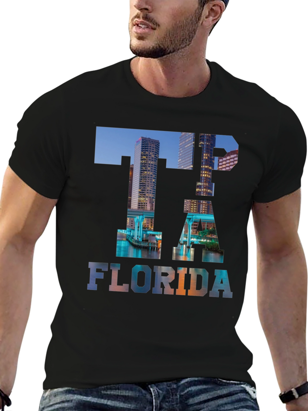 Tampa Florida Skyline T-Shirt - Cityscape Graphic Tee