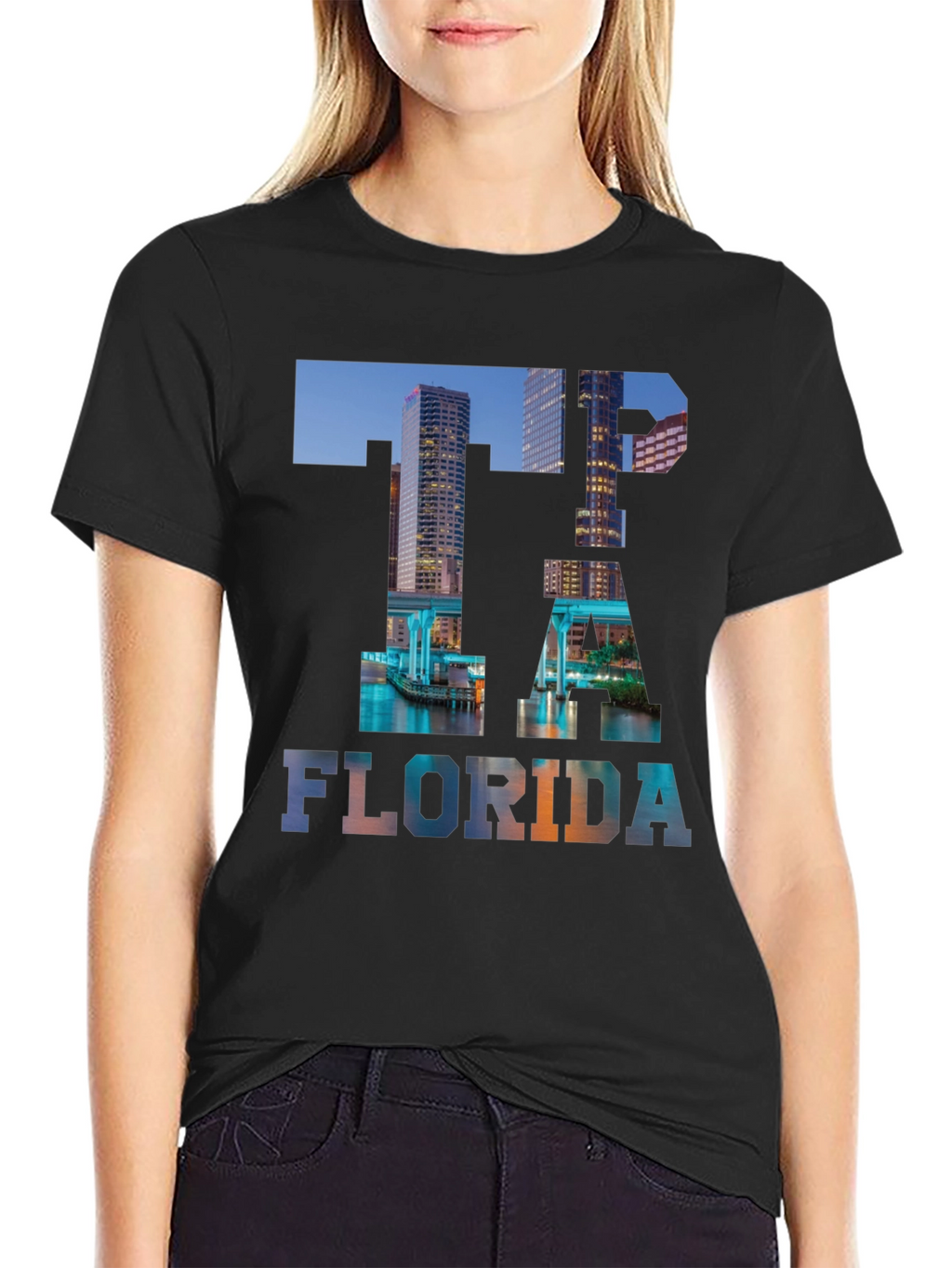 Tampa Florida Skyline T-Shirt - Cityscape Graphic Tee
