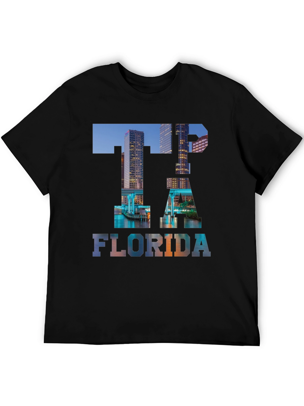 Tampa Florida Skyline T-Shirt - Cityscape Graphic Tee