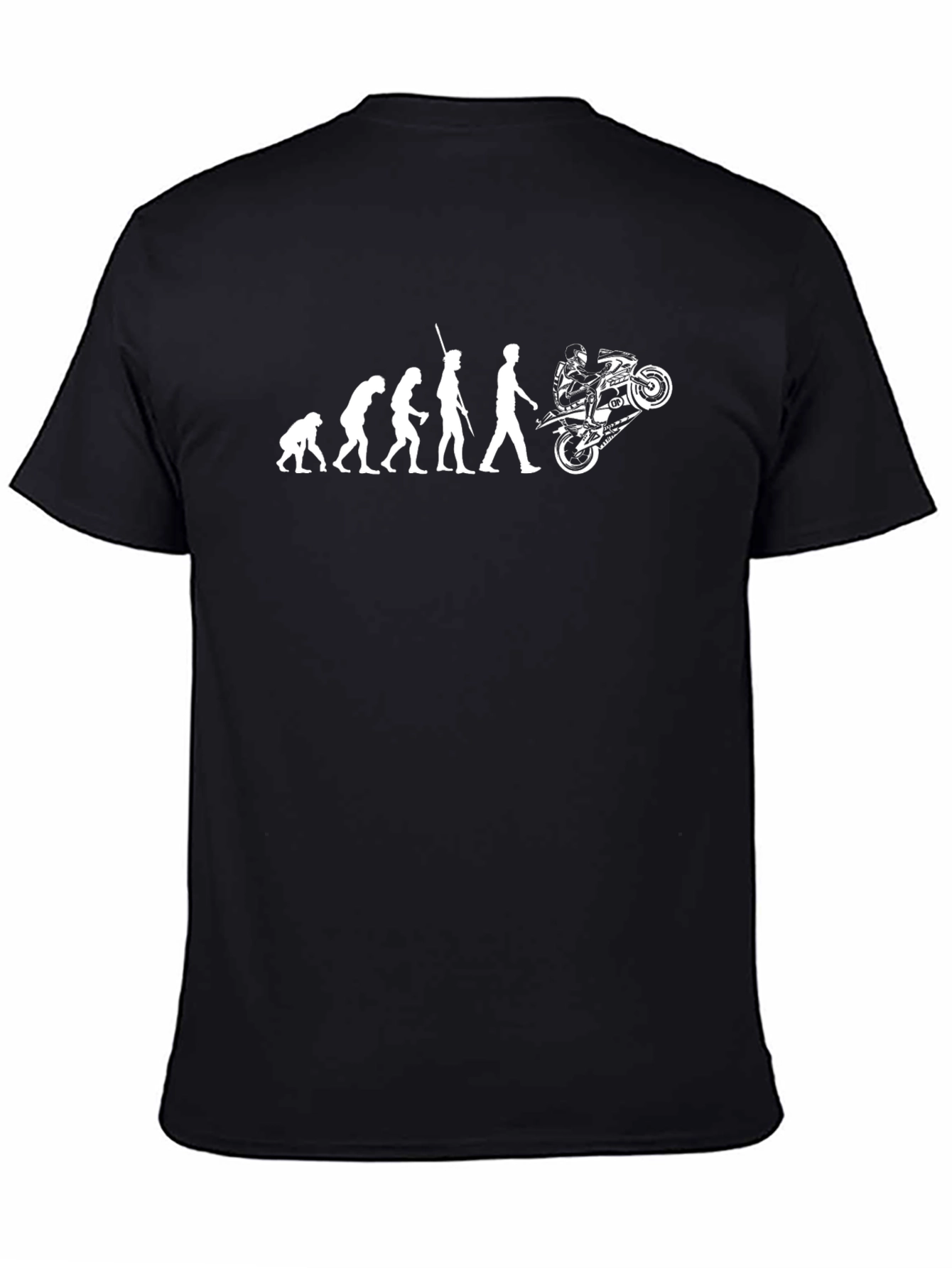 Evolution of Man Motorcycle T-Shirt