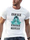 Astronaut Meditation T-Shirt - Inhale Exhale Repeat