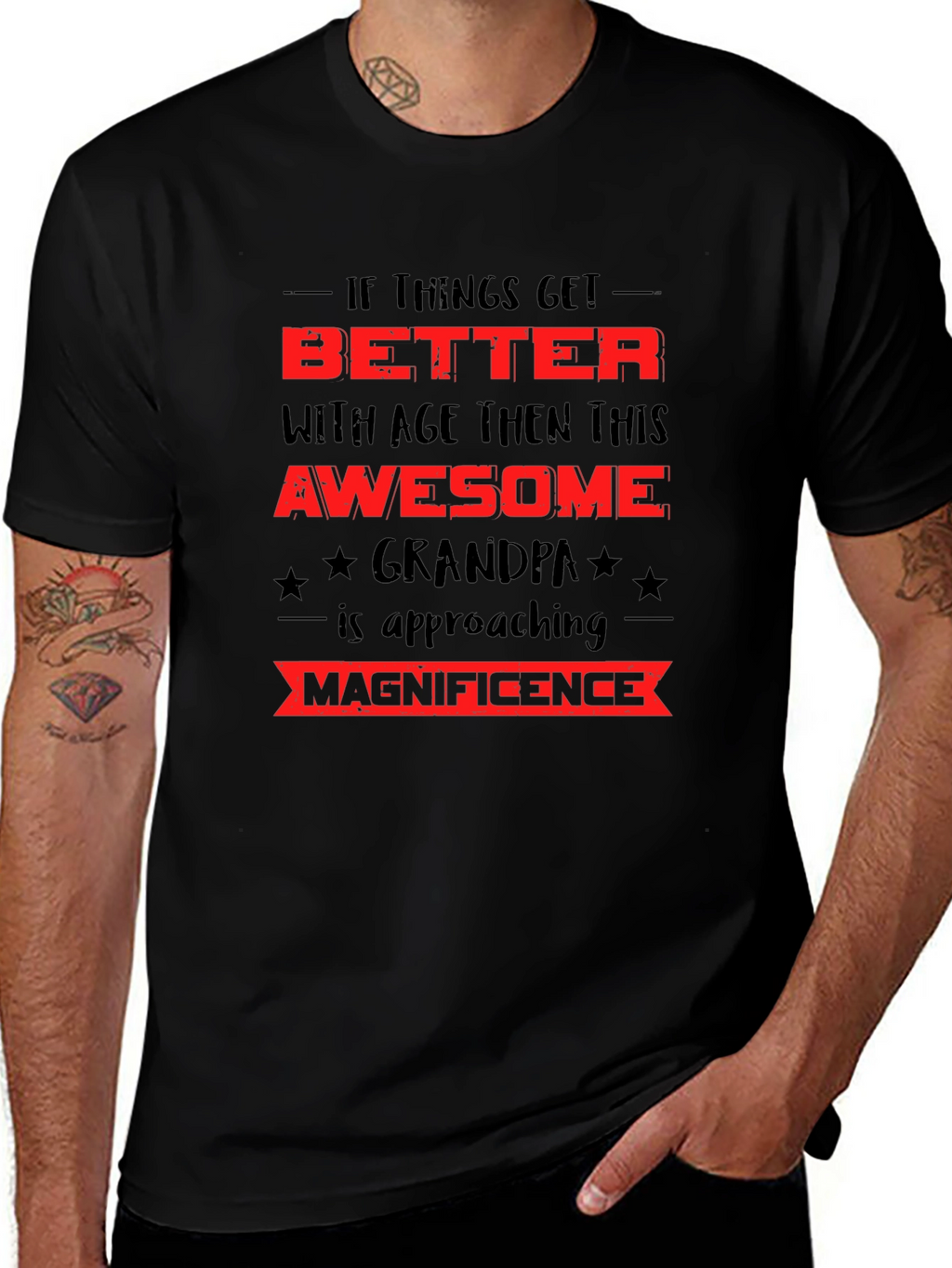 Awesome Grandpa T-Shirt - Better With Age