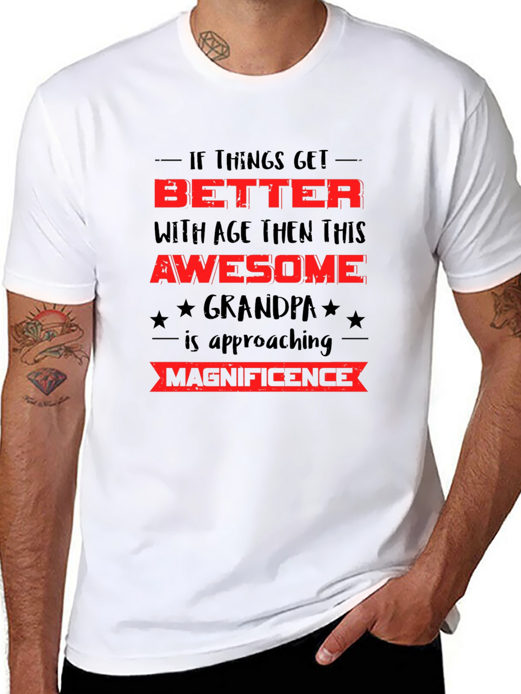 Awesome Grandpa T-Shirt - Better With Age